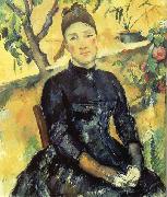 Paul Cezanne Madame Cezanne dans la serre Sweden oil painting artist